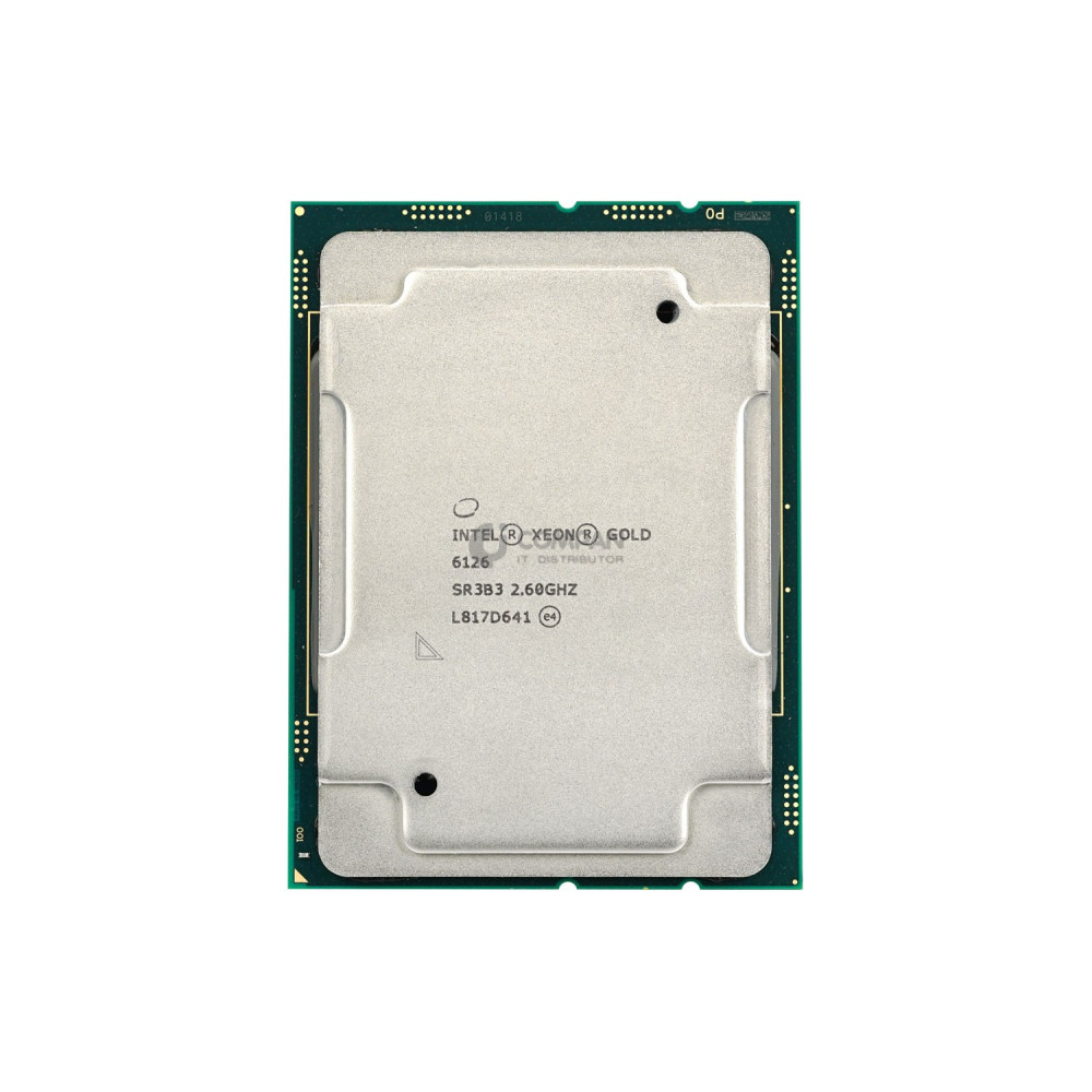 SR3B3 INTEL XEON GOLD 6126 12-CORE 2.60GHZ 19.25MB 125W L3 CACHE